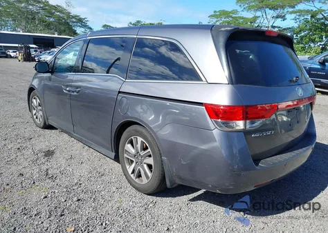 2014 Honda Odyssey Touring/Touring Elite from USA, damaged, VIN 5FNRL5H91EB136452